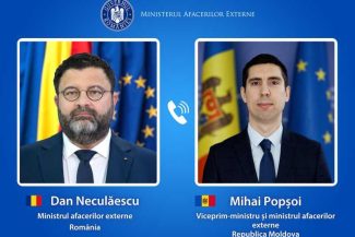 Dan Neculăescu – dialog cu omologul din R. Moldova: Sprijinul pentru parcursul european al Chișinăului rămâne ferm