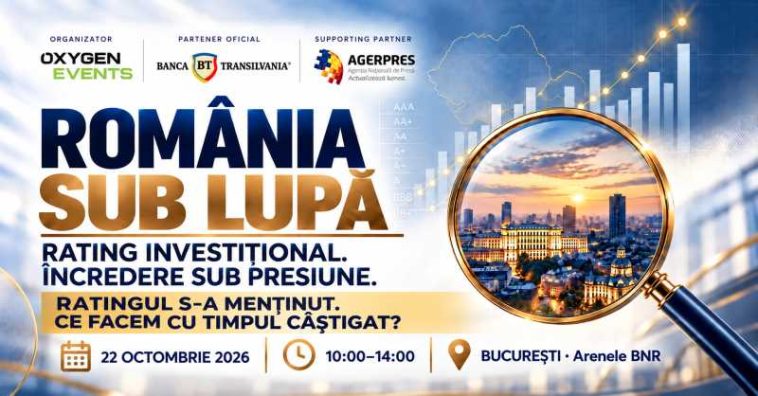 Conferința ”România sub lupă”, dedicată provocărilor economiei românești, organizată joi, la Arenele BNR