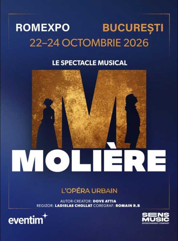 Spectacolul ‘Moliere. L’Opera Urbain’ – patru reprezentații la Romexpo, de joi până sâmbătă