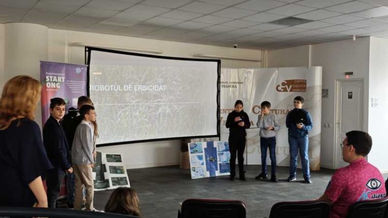 REPORTAJ/Vrancea: Soluții la problemele comunității, prezentate de elevi – de la roboți care protejează buburuzele la dispozitive de curățare a…