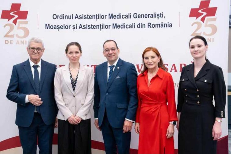 Mirabela Grădinaru, la conferința aniversară a Ordinului Asistenților Medicali Generaliști, Moașelor și Asistenților Medicali: Le datorăm…