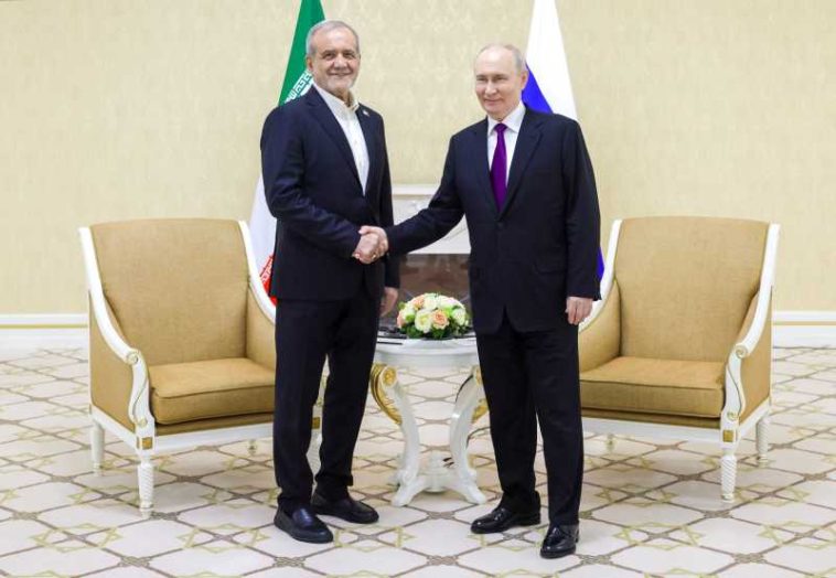 Președintele iranian Masoud Pezeshkian se va întâlni cu Vladimir Putin marți la Moscova (media)