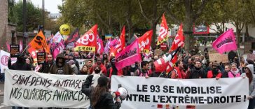 Franța: Mii de persoane protestează la Orleans împotriva extremei drepte înaintea congresului lui Marine Le Pen (GALERIE FOTO)
