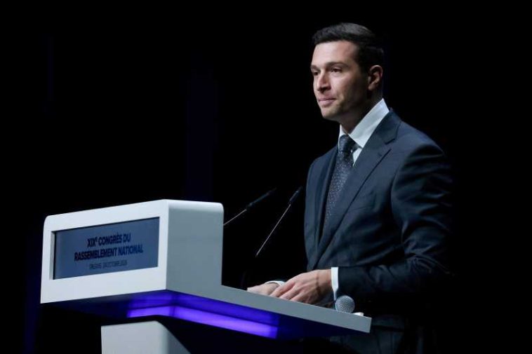 VIDEO Jordan Bardella, reales la conducerea Rassemblement National, înaintea lansării candidaturii lui Marine Le Pen