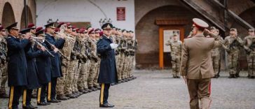 Mureș: Emblema de Onoare a FOS, conferită Batalionului 54 Sprijin ”Horia, Cloșca și Crișan” la 15 ani de la înființare