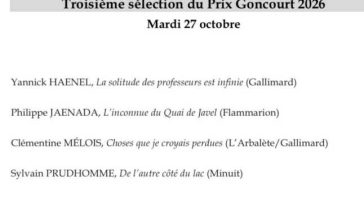 Premiul Goncourt 2026: Au fost anunțați cei patru finaliști