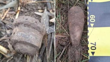 Botoșani: O bombă de aruncător, descoperită în timpul lucrărilor la șoseaua de centură