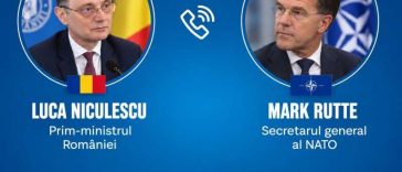 Premierul a discutat cu secretarul general al NATO despre deteriorarea situației de securitate din Marea Neagră