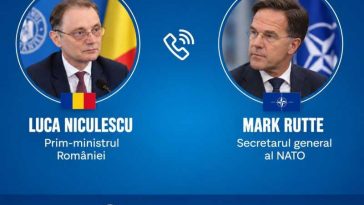 Premierul a discutat cu secretarul general al NATO despre deteriorarea situației de securitate din Marea Neagră