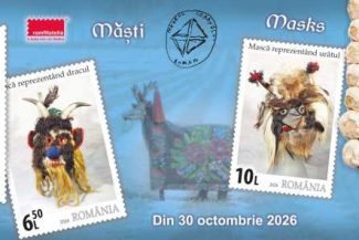 Emisiunea de mărci poștale ‘Măști’ – de vineri, în magazinele Romfilatelia