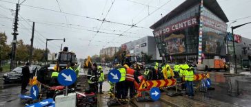 PMB: Lucrări de modernizare a intersecției Calea Rahovei-Șoseaua Progresul; trasee de tramvai, modificate până duminică inclusiv