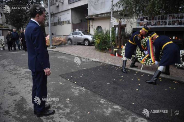 11 ani de la Colectiv/ Președintele Nicușor Dan a depus o coroană în memoria victimelor incendiului