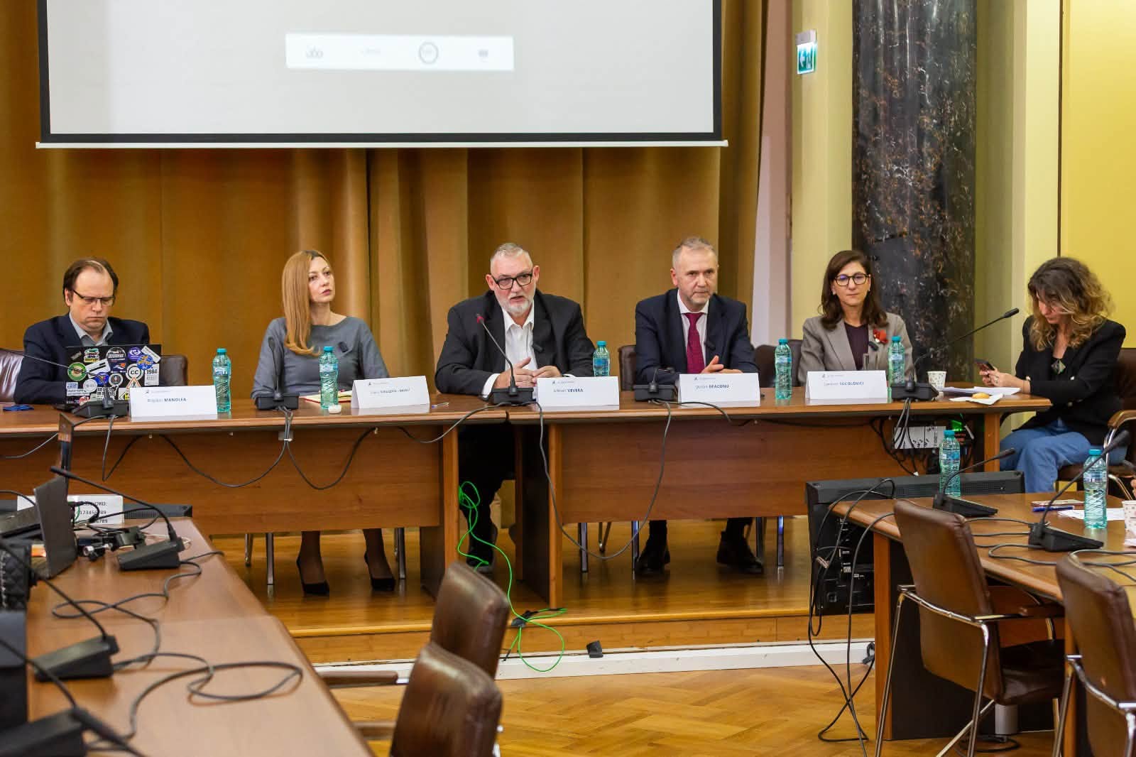 Adrian-Victor Vevera, directorul general al ICI București, la un panel despre reziliență și suveranitate digitală în contextul reglementării inteligenței artificiale.
