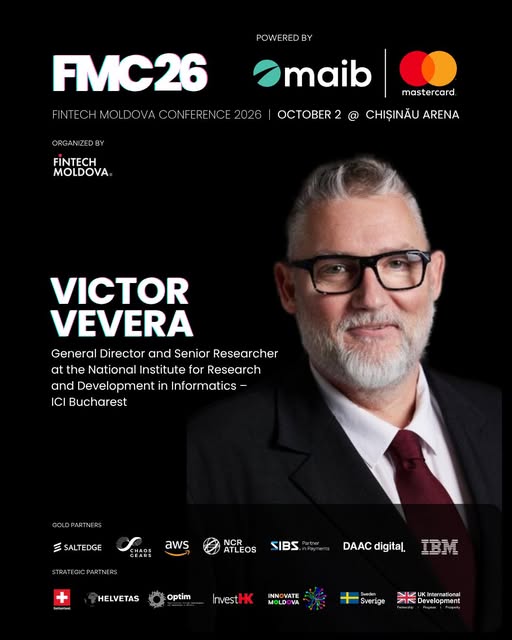 Adrian-Victor Vevera, directorul ICI București, la Fintech Moldova Conference 2026