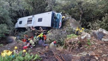Spania: Peste 80 de persoane au fost rănite după ce un autocar a căzut 20 de metri într-o râpă