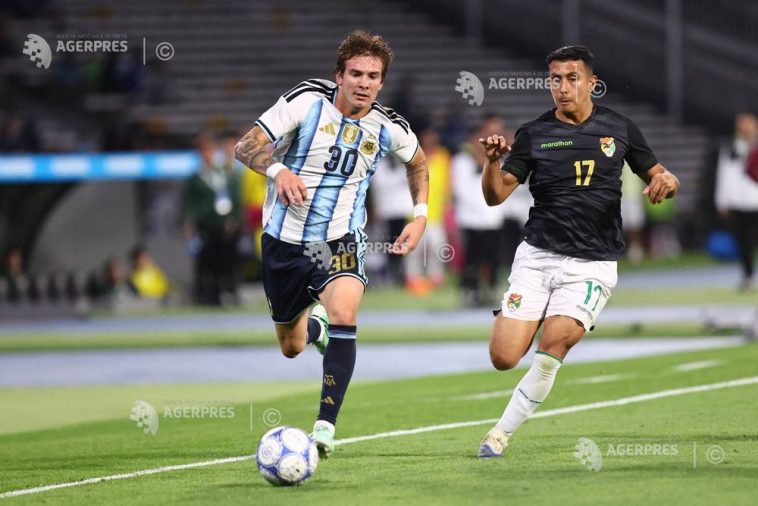 Fotbal: Argentina a zdrobit Bolivia cu 4-0, într-un meci amical