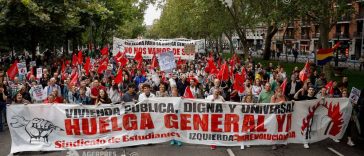 Criza locuințelor din Spania: Zeci de mii de protestatari la Madrid și în alte orașe din țară