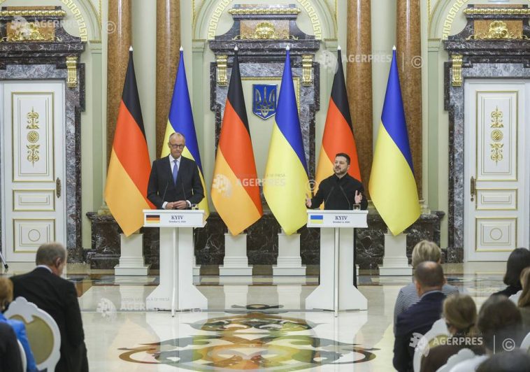 Merz și Zelenski afirmă că Rusia trebuie să oprească atacurile asupra infrastructurii energetice a Ucrainei