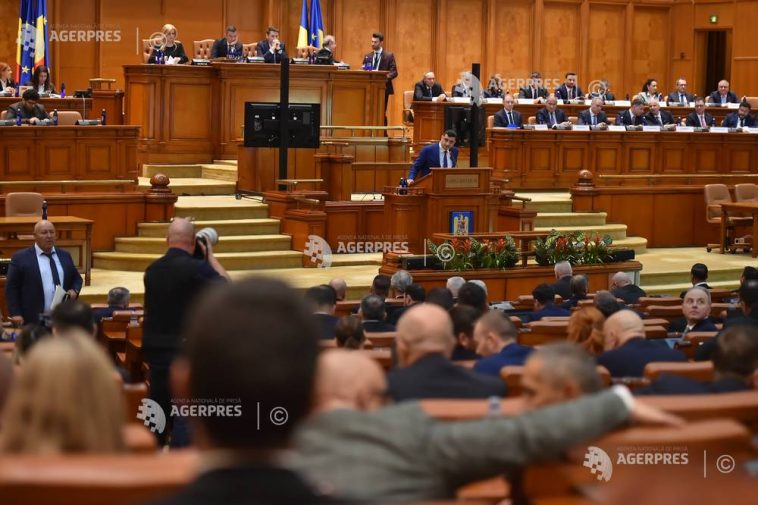 VIDEO Parlament – învestire Guvern/ Peiu (AUR): Se păstrează taxele, dar se reduce deficitul; este ăsta un adevăr?