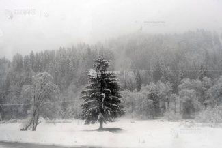Ploi și vânt în întreaga țară, până miercuri la prânz; precipitații mixte și strat de zăpadă la peste 1.500 metri