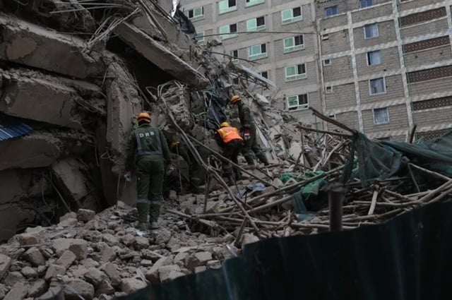 Un imobil de mai multe etaje, în construcţie, surpat la Nairobi