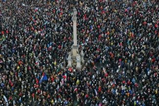 Manifestaţie la Praga împotriva desfiinţării redevenţei audiovizuale