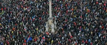 Manifestaţie la Praga împotriva desfiinţării redevenţei audiovizuale