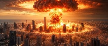 Netanyahu a postat o imagine generată de AI cu o bombă nucleară care loveşte Tel Avivul şi a avertizat cu privire la pericolul unui „al doilea Holocaust” dacă nu va fi votat
